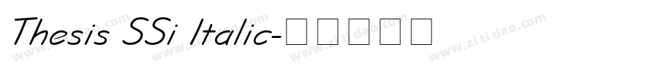 Thesis SSi Italic字体转换